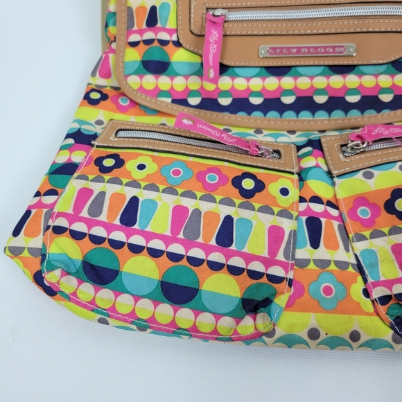 Lily Bloom Backpack Or Crossbody Vibrant Print Bag - Picture 6 of 9